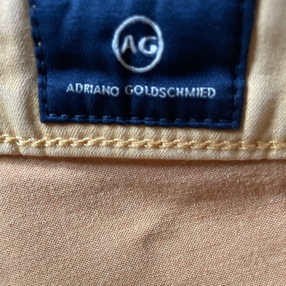 #021, AG Adriano Goldschmied women’s yellow jeans, size 31R - Picture 4 of 4